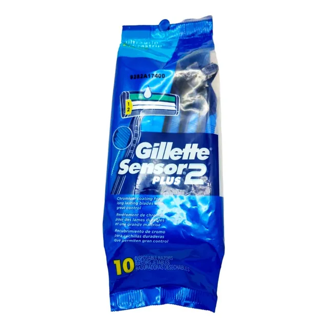 Rastrillo Gillette Sensor 2 Plus Paquete Con 10 Pz