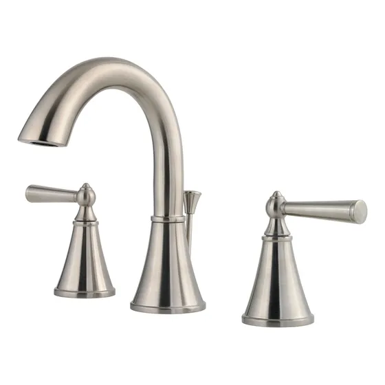 Grifo Baño Extendido 2 Manija 8  Niquel Cepillado 1.2 Gpm 1