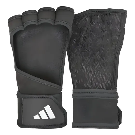 Guantes Con Muñequera Para Powerlifting O Calistenia adidas Color Negro Diseño De La Tela Liso Talle L | Cuotas sin interés