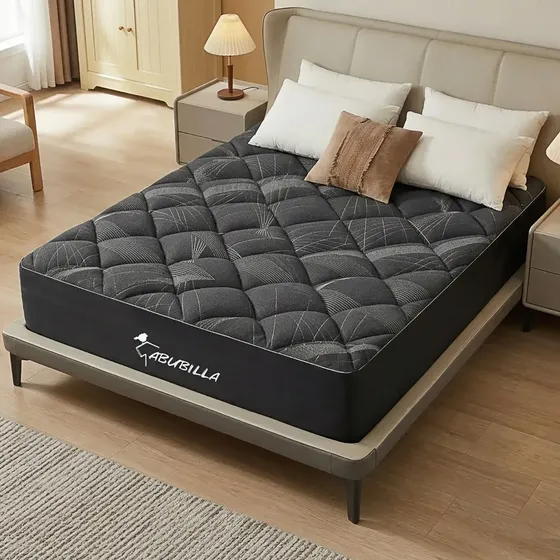 Colchón Memory Foam Relleno De Algodón Matrimonial 20cm