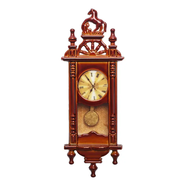 Mini Reloj Romano 1:12 Miniatura Modelo Vintage Pared Casa