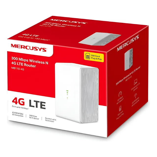 Router Wireless 3g 4g Mercusys Mb110-4g Lte Claro