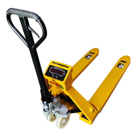 Transpaleta Manual, Mxpae-002, 3t, Alto 20cm, 6v 5ah, Báscul Color Amarillo