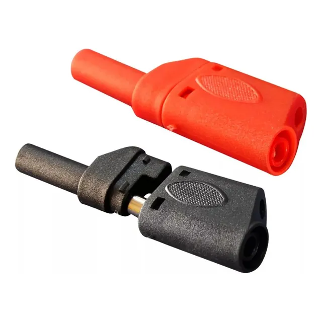 Plug Banana Encapsulada Negro/rojo Bj-01r/n Opalux  Mihaba