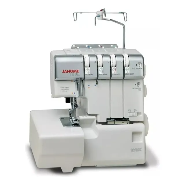Overlock Janome 1210 Dx Semi Ind 4 Años Gtia +tijera Mundial