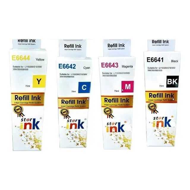 Pack 15 Pzas Tinta Generica T664 L110 L200 L210 L350