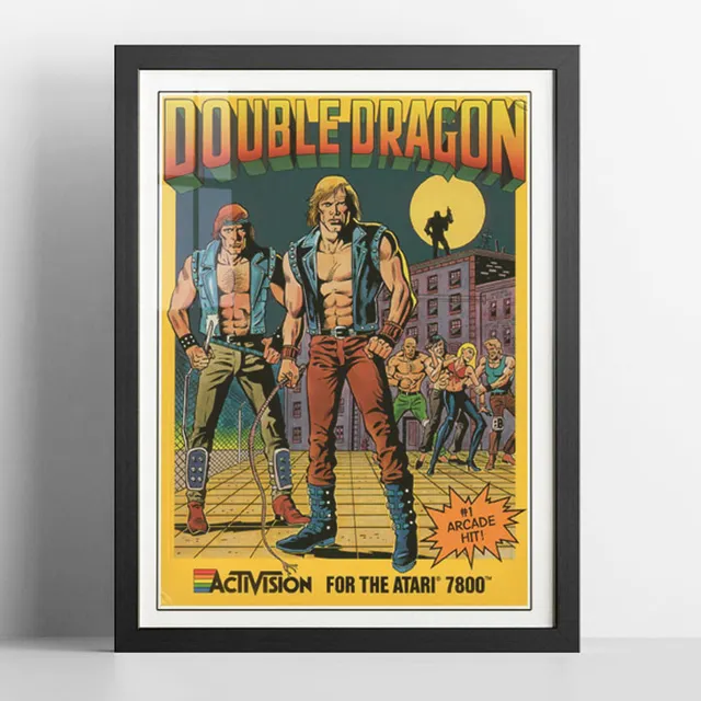 Cuadro Gamer - Double Dragon - Pop Art Retro