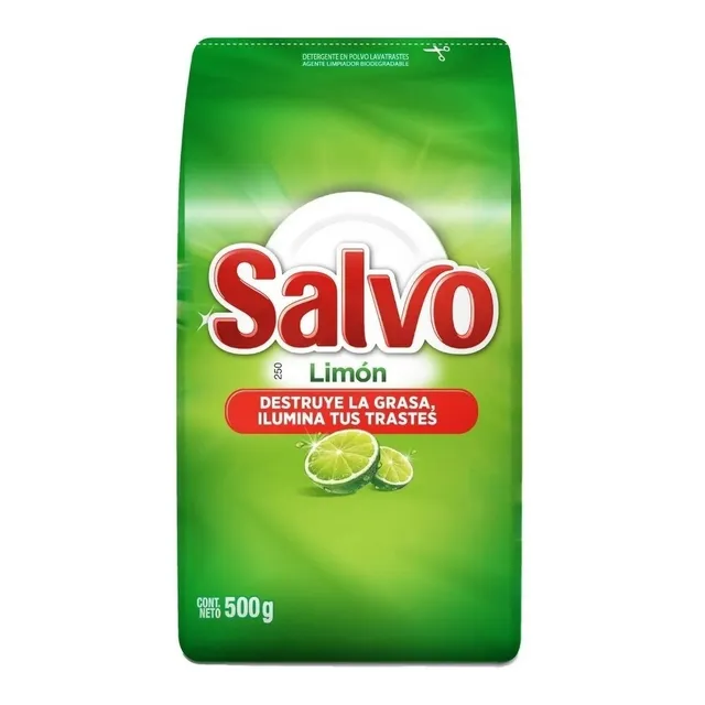 Lavatrastes Salvo Limón En Polvo 500 Gr