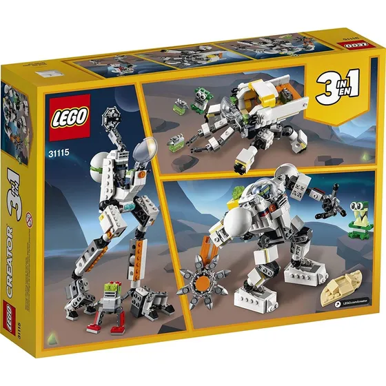 Lego Creator 3en1 Espacial De La Minería Mech 31115 Kit De C