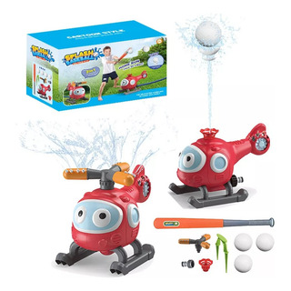 Aspersor De Agua Para Helicóptero 2 En 1 Con Béisbol Aspersor De Agua Para Helicóptero 2 En 1 Con Béisbol