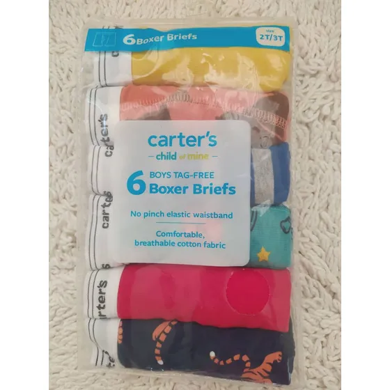Interiores,  Boxers Niños Varón Carter's Talla 2-3