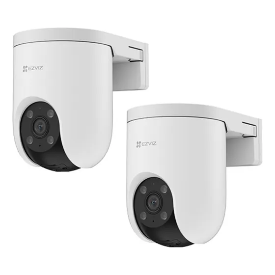 Kit 2 Camara Ip Ezviz H8c 4g 3mp 2k 360° Sirena Smart Color