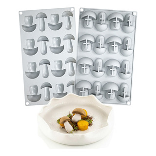 Moldes De Mousse De Silicone Com Furos Em Forma De Cogumelo Moldes De Mousse De Silicone Com Furos Em Forma De Cogumelo