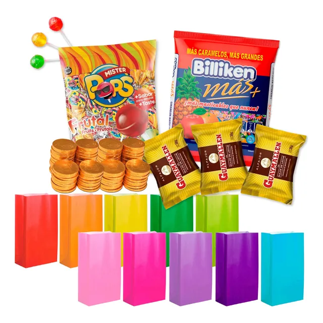 0800 - Combo De Golosinas Cumpleaños X 20 Chicos - Lollipop