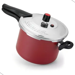 Panela De PressĂŁo 4,5 Litros Antiaderente Cor Vermelho Panela De PressĂŁo 4,5 Litros Antiaderente Cor Vermelho