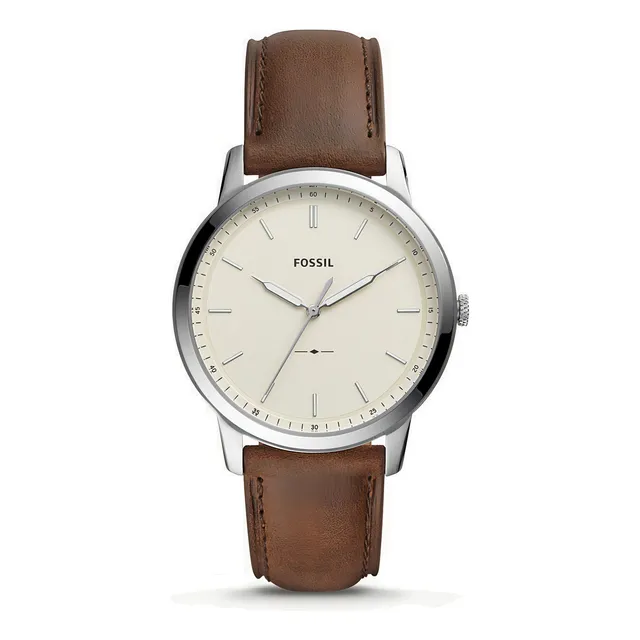 Reloj Caballero Fossil Fs5439 Color Café De Piel