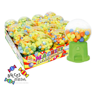 Tinajita Machine Ball Mini Maquina Chicles/dulces C/16pz Tinajita Machine Ball Mini Maquina Chicles/dulces C/16pz