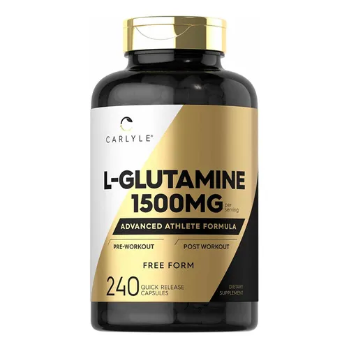 L Glutamina 240 Capsulas De 500mg Carlyle Hecho Usa Sabor Sin Sabor