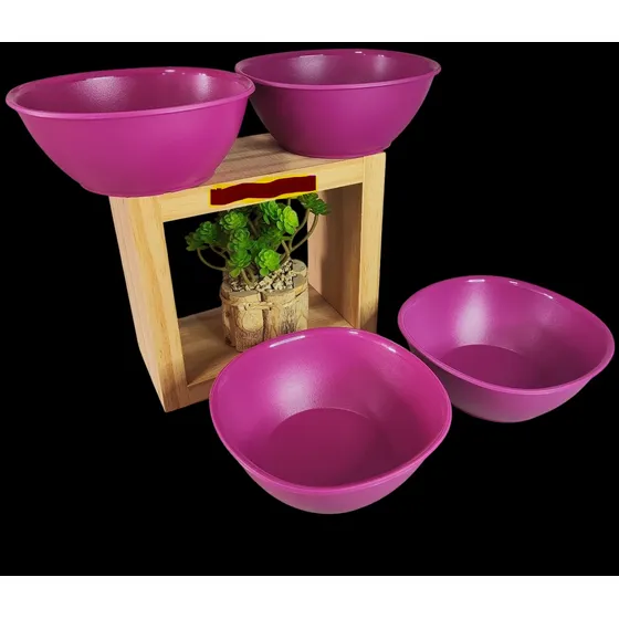 Tupperware Kit 4 Tigelas Floresta 700ml
