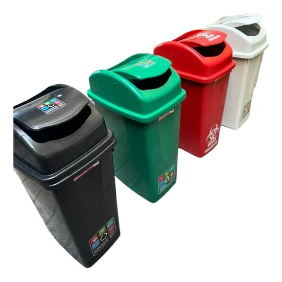 Papelera Ideal Para Desechos Tóxico Y Materiales Reciclable