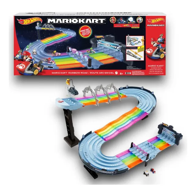 Pista De Juguete Hot Wheels Mario Kart Senda Arcoiris