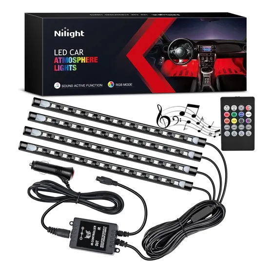 Tira Led Interior Auto Nilight Tr 06 12v Multicolor
