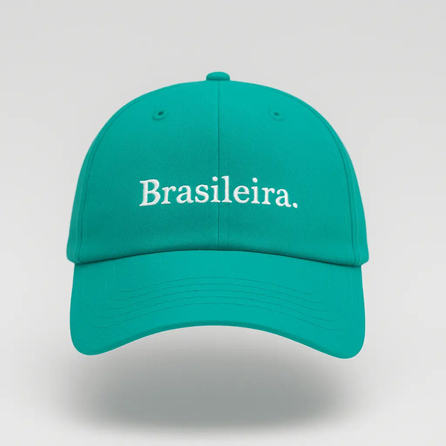 Bone Brasileira Aba Curva Bordado Original Com Ajuste