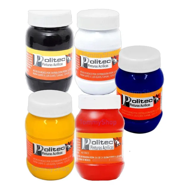 Pinturas Politec Acrilica Basicos Colores Primarios P Pintar