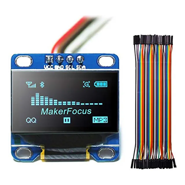 0.96 Pulgadas Oled I2c Pantalla 128x64 Para Arduino 40dupont