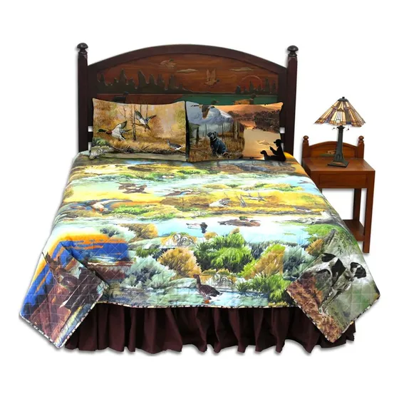 Juego De 4 Piezas Ducks Galore, Super King-110 X 96, 2 Funda