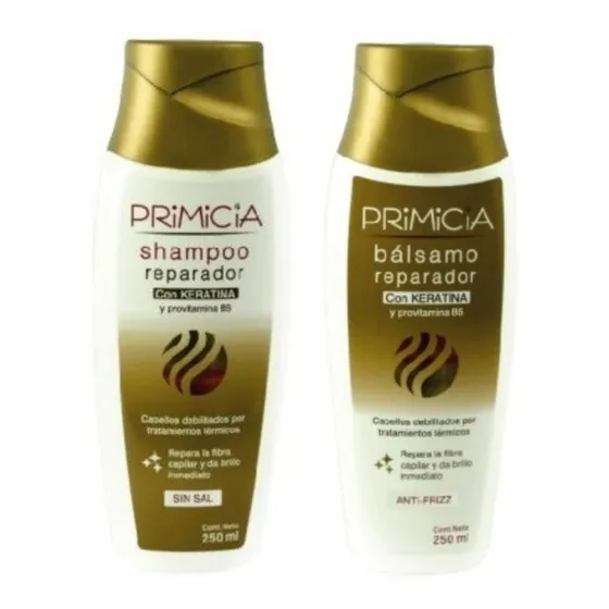 Shampoo Y Bálsamo Primicia 250ml + Reparador De Puntas 30ml
