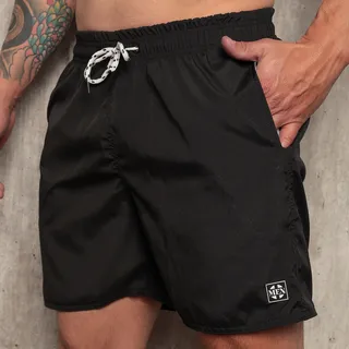 Shorts Masculino Bermuda Praia Liso Tactel Elastano Shorts Masculino Bermuda Praia Liso Tactel Elastano