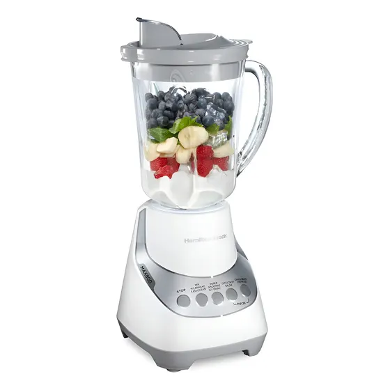 Licuadora Hamilton Beach Silenciosa Wave Action 12 Funciones Blanco