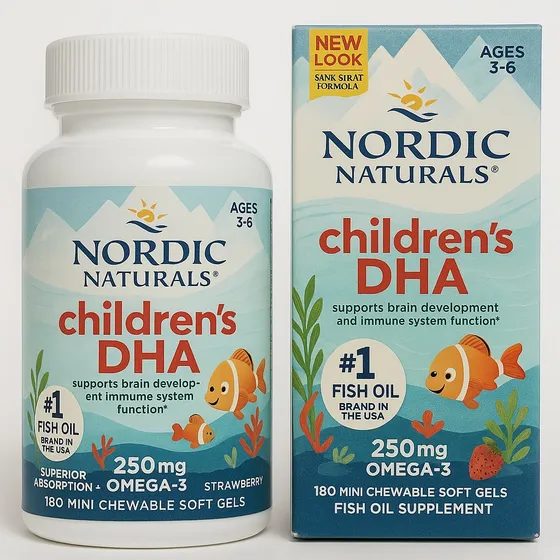 Aceite De Pescado Omega 3s Dha 250mg Niños Nordic Naturals Frutilla