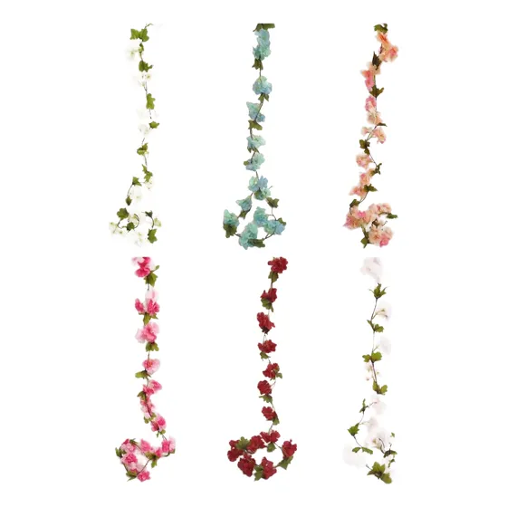 Pack X 2 Guirnaldas De Flores Cerezo  2.20 Mts Cada Tira