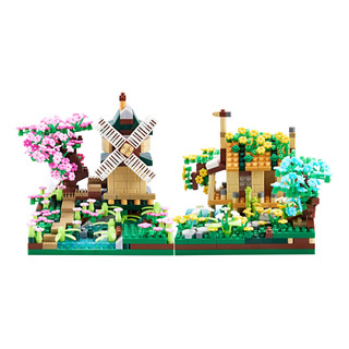 Set De Construcción De Microbloques Kadablk Sakura Tree Hous Set De Construcción De Microbloques Kadablk Sakura Tree Hous