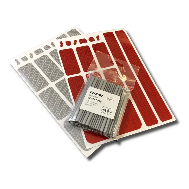 Reflector Para Radio Bicicleta Rojo Blanco Haz Que Sea Ma 14
