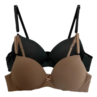 Kit 2 Sutiã Båsico Com Bojo Conforto De Alça Reforçada Up Kit 2 Sutiã Båsico Com Bojo Conforto De Alça Reforçada Up