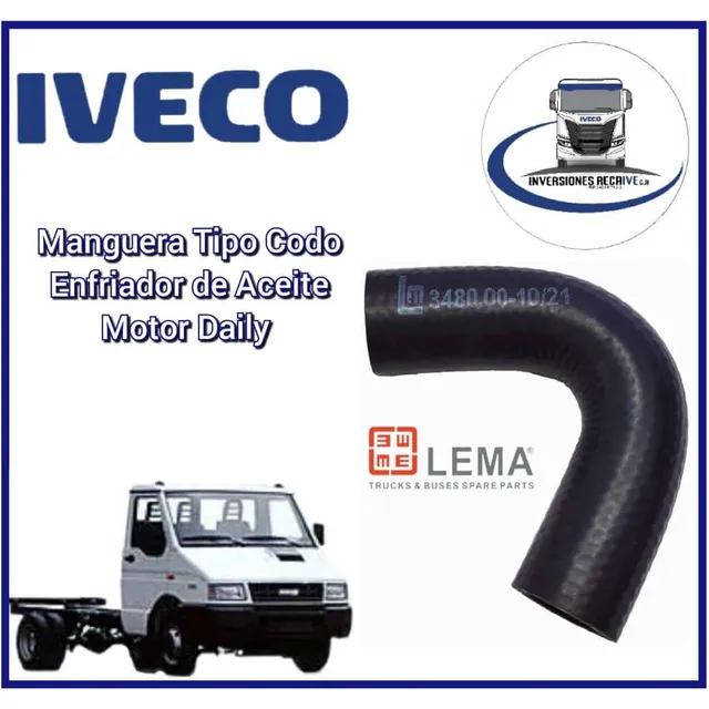 Manguera Tipo Codo Enfriador De Aceite Iveco Daily