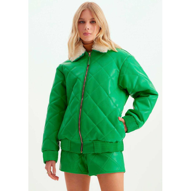 Jaqueta Puffer Com Gola Jaqueta Puffer Com Gola