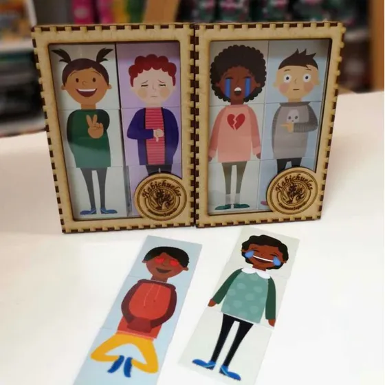 Puzzle 18 Emociones Habichuelas Didactico-cadaques Kids