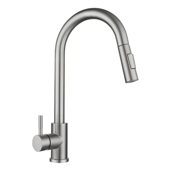 Grifo Cocina Extraible Sensor Negro Mezclador Acero Control