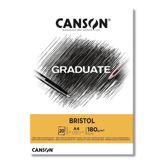 Canson Graduate Esbozo A4 - 21x29.7 Cm - 96g - 40 Hojas.