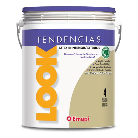 Latex Interior Emapi Look Tendencias X 1 Lt Color Avellana