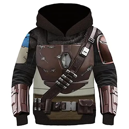 Sudadera Con Capucha Para Niños Mandalorian Cosplay Traje De