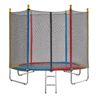 Cama Elastica 2,44m Pula Pula Trampolim + Escada + Rede Cama Elastica 2,44m Pula Pula Trampolim + Escada + Rede