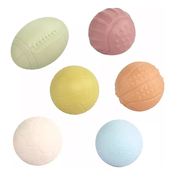 Set De Pelotas Blandas Estimulacion Sensorial Formas Locas 