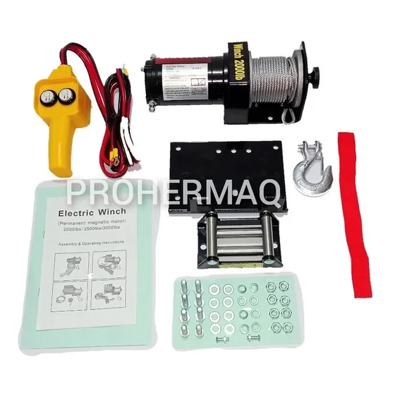 Winch Malacate Automotriz Eléctrico 12 Voltios 2000 Libras 