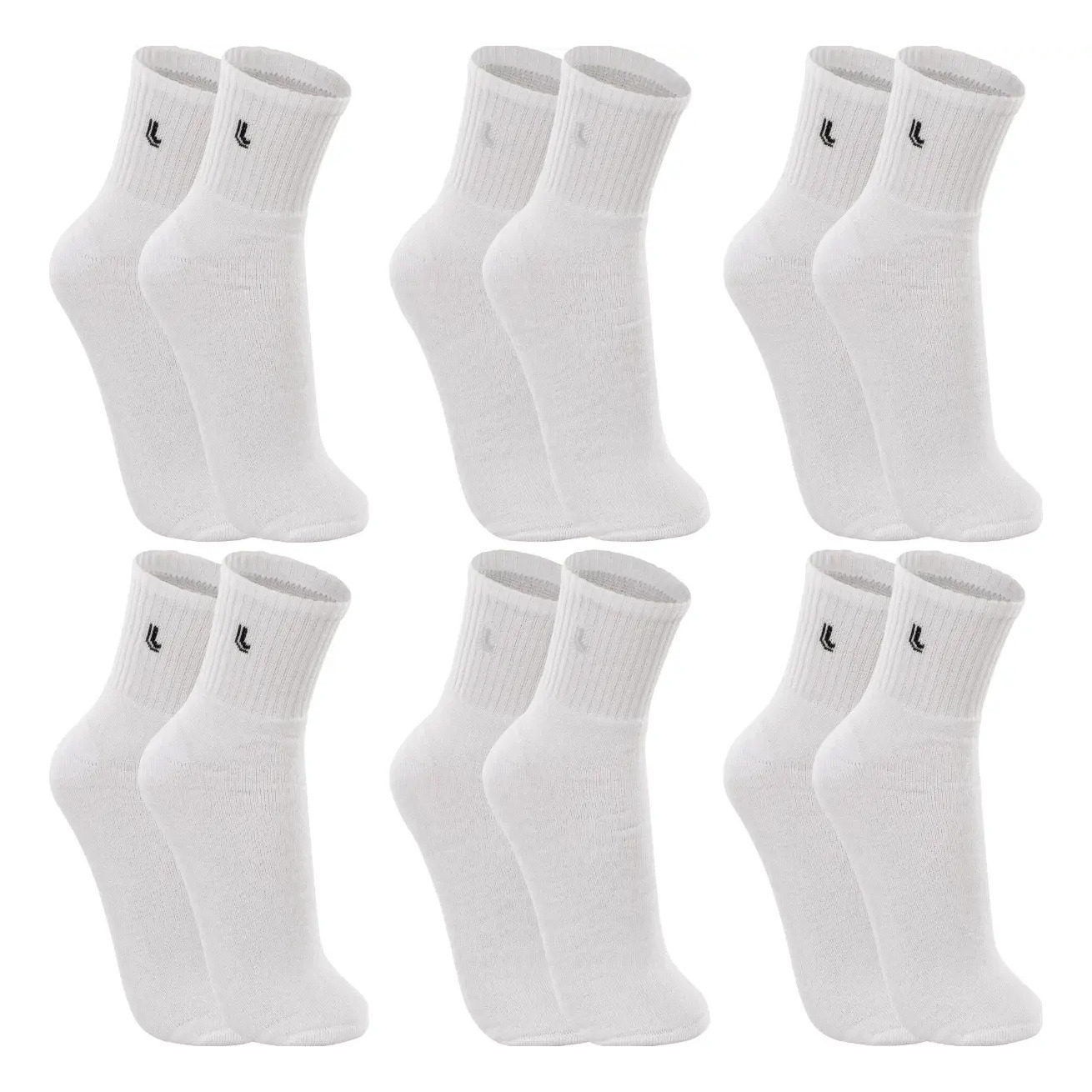 Kit 6 Pares Meias Lupo Cano Médio Esportivas Academia