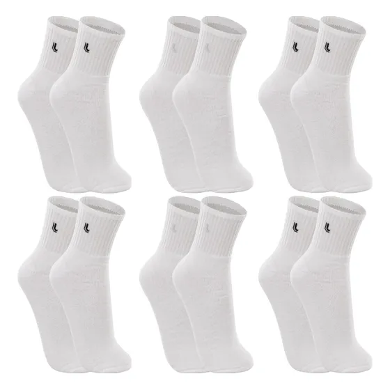 Kit 6 Pares Meias Lupo Cano Médio Alta Esportivas Academia